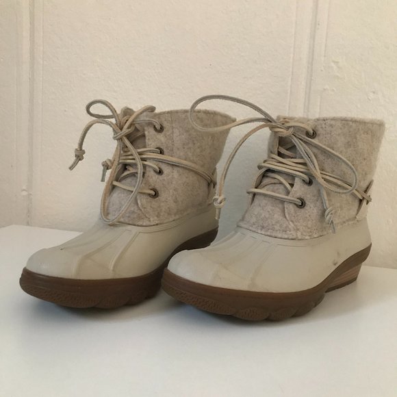 Sperry Saltwater Tide Wedge Boot (barely used) - Picture 3 of 4